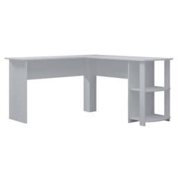 Harmin White L-Shaped Corner Home Study Desk - thumbnail 7