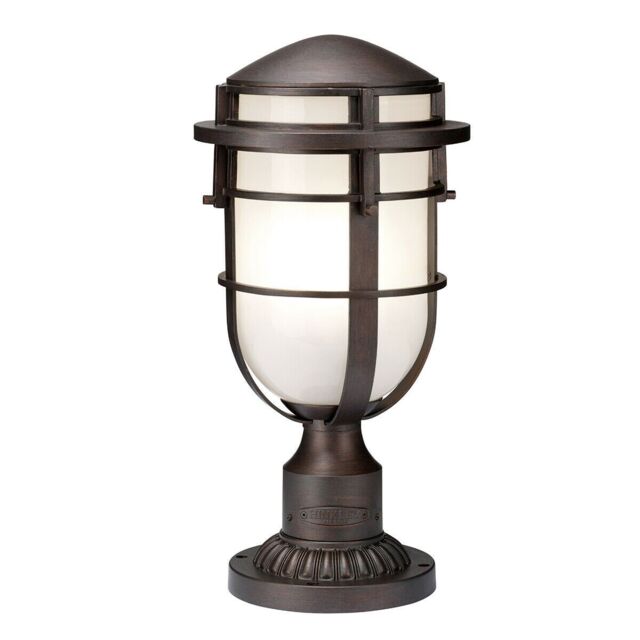 Loops Outdoor IP44 1 Bulb Wall Ground Pedestal Victorian Bronze LED E27 100W