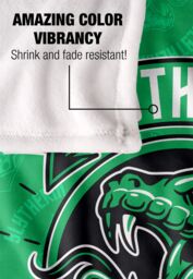 Warner Brothers Harry Potter Slytherin Varsity Badge Blanket 152 x 127 cm in White - thumbnail 4