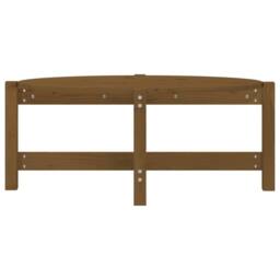 Berkfield Home Beautiful Coffee Table Honey Brown 87x48x35 cm Solid Wood Pine - Size: 87 x 48 x 35 cm - thumbnail 5