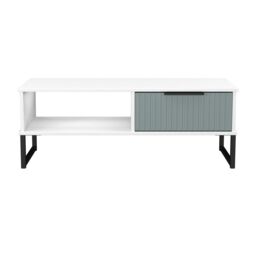 Ready Assembled 2 U Menai 1 Drawer Coffee Table (Ready Assembled) in Duck Egg Blue - thumbnail 2