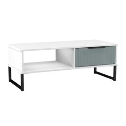 Ready Assembled 2 U Menai 1 Drawer Coffee Table (Ready Assembled) in Duck Egg Blue - thumbnail 7