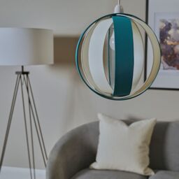 ValueLights J90 Ceiling Pendant Light Lamp Shade in Blue - thumbnail 2