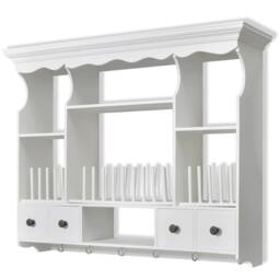 Berkfield Home Elegant Wooden Kitchen Wall Cabinet White - thumbnail 3