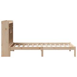Berkfield Home Decorative Bookcase Bed without Mattress 90x200 cm Solid Wood Pine in Natural - thumbnail 7