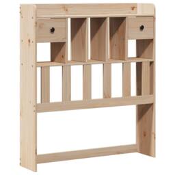 Berkfield Home Decorative Bookcase Bed without Mattress 90x200 cm Solid Wood Pine in Natural - thumbnail 6