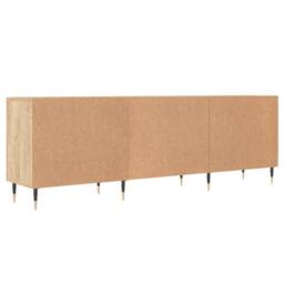 Berkfield Home TV Cabinet Sonoma Oak 150x30x50 cm Engineered Wood in Light Tan - Size: 150 x 30 x 50 cm - thumbnail 8