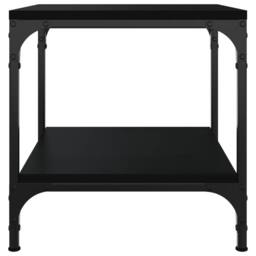 Berkfield Home Side Tables 2 pcs Black 40x40x40 cm Engineered Wood - Size: 40 x 40 x 40 cm - thumbnail 7