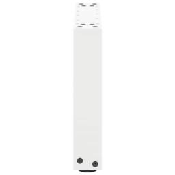 Berkfield Home Coffee Table Legs U-Shaped 2 pcs White 40x(30-31) cm Steel - thumbnail 6