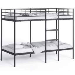 Berkfield Home Bunk Bed without Mattress Black 90x200 cm Steel - thumbnail 4