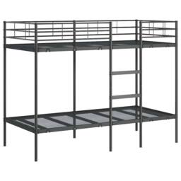 Berkfield Home Bunk Bed without Mattress Black 90x200 cm Steel - thumbnail 2