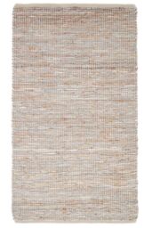 Homescapes Madras Leather Hemp Rug in Natural - Size: 90 cm x 150 cm - thumbnail 2