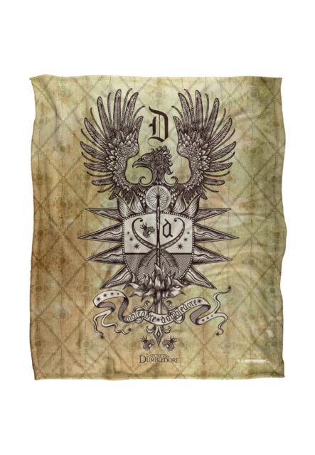 Warner Brothers Fantastic Beasts The Secrets Of Dumbledore Officially Licensed Silky Touch Super Soft Throw Blanket 152 x 127 cm in White - image 1