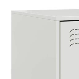 Berkfield Home Bedside Cabinets 2 pcs White 34.5x39x44 cm Steel - thumbnail 9