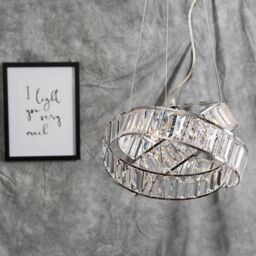ValueLights Hudson 3 Way Silver Ceiling Light Pendant - thumbnail 5