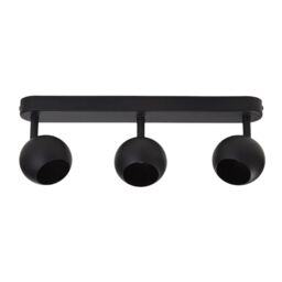 CGC Lighting Nieve Matt Black Triple Three Head GU10 Ceiling Surface Spot Light Round Head - thumbnail 5