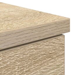 Berkfield Home Desk Sonoma Oak 140x49x76 cm Engineered Wood in Brown - Size: 140 x 49 x 76 cm - thumbnail 9