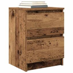Berkfield Home TV Cabinet Old Wood 40x35x54 cm Engineered Wood in Brown - Size: 40 x 35 x 54 cm - thumbnail 4