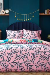 Furn Coralina Tropical Reversible Duvet Cover Set - Size: Double - thumbnail 2