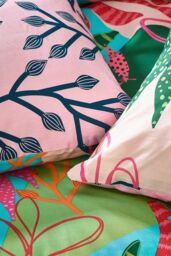 Furn Coralina Tropical Reversible Duvet Cover Set - Size: Double - thumbnail 4