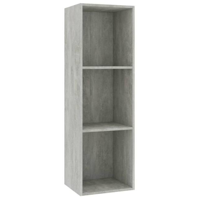 Berkfield Home Book Cabinet/TV Cabinet Concrete Grey 36x30x114 cm Engineered Wood - Size: 36 x 30 x 114 cm - image 1