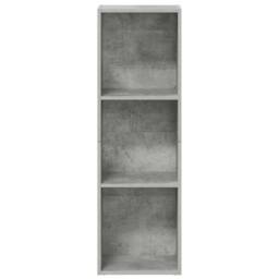 Berkfield Home Book Cabinet/TV Cabinet Concrete Grey 36x30x114 cm Engineered Wood - Size: 36 x 30 x 114 cm - thumbnail 4
