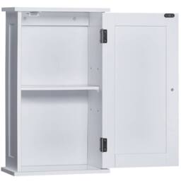 SPETLEK Wall Cabinet Bathroom Kitchen in White - thumbnail 2