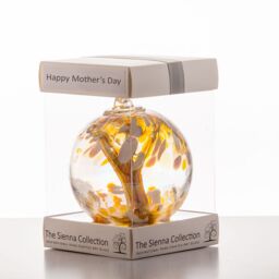 Sienna Glass Mother's Day 10cm Spirit Ball Pastel Gold - thumbnail 2