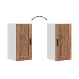 Berkfield Home Kitchen Wall Cabinet¬†Porto Old Wood Engineered Wood in Brown - thumbnail 8