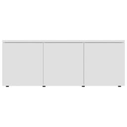 Berkfield Home TV Cabinet White 80x34x30 cm Engineered Wood - Size: 80 x 34 x 30 cm - thumbnail 6