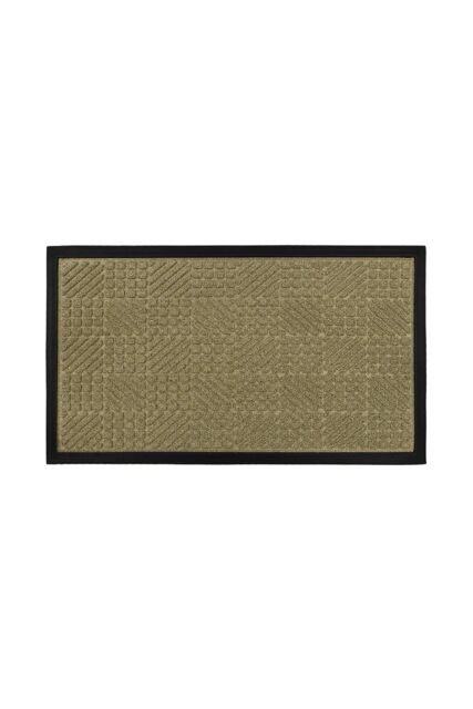 JVL Firth Tile Rubber Backed Door Mat, 40x70cm, Beige - Size: 40 cm x 70 cm - image 1