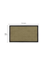 JVL Firth Tile Rubber Backed Door Mat, 40x70cm, Beige - Size: 40 cm x 70 cm - thumbnail 6