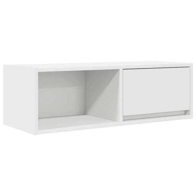 Berkfield Home TV Cabinet White 80x31x25.5 cm Engineered Wood - image 1