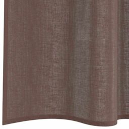 Berkfield Home Voile Curtains with Rod Pockets 2 pcs Brown - thumbnail 6