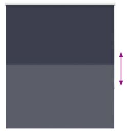 Berkfield Home Roller Blind Blackout Marine 140x130 cm Fabric Width 136.6 cm Polyester in Blue - thumbnail 5