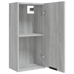Berkfield Home Wall-mounted Bathroom Cabinet Grey Sonoma 32x20x67 cm - Size: 32 x 20 x 67 cm - thumbnail 8