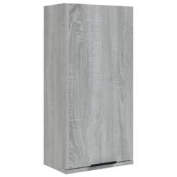 Berkfield Home Wall-mounted Bathroom Cabinet Grey Sonoma 32x20x67 cm - Size: 32 x 20 x 67 cm - thumbnail 3