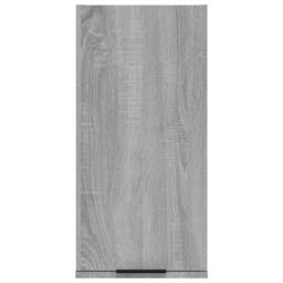 Berkfield Home Wall-mounted Bathroom Cabinet Grey Sonoma 32x20x67 cm - Size: 32 x 20 x 67 cm - thumbnail 6