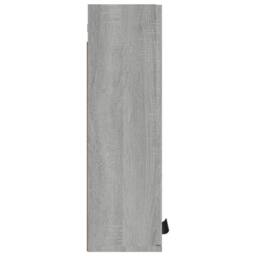 Berkfield Home Wall-mounted Bathroom Cabinet Grey Sonoma 32x20x67 cm - Size: 32 x 20 x 67 cm - thumbnail 7