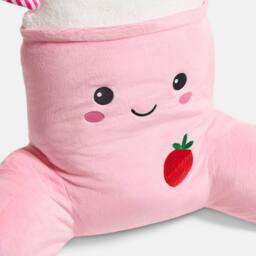 OHS Molly the Milkshake Cuddle Cushion Novelty Reading Pillow in Pink - thumbnail 6