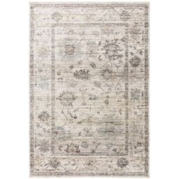 The Rug Shop UK Natural Traditional Easy to clean Machine Made Border Floral Rug - Size: 200 cm x 300 cm - thumbnail 1