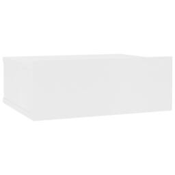 Berkfield Home Floating Nightstand White 40x30x15cm Engineered Wood - Size: 40 x 30 x 15 cm - thumbnail 2