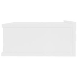 Berkfield Home Floating Nightstand White 40x30x15cm Engineered Wood - Size: 40 x 30 x 15 cm - thumbnail 5