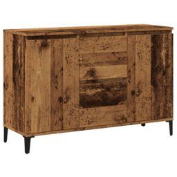 Berkfield Home Sideboard Old Wood 102x35x70 cm Engineered Wood in Brown - Size: 102 x 35 x 70 cm - thumbnail 2