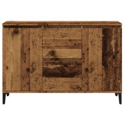 Berkfield Home Sideboard Old Wood 102x35x70 cm Engineered Wood in Brown - Size: 102 x 35 x 70 cm - thumbnail 4