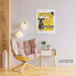 "Artery8 Napoleon Love Affairs Metro Advert Canvas Wall Art Print Penfield in Yellow - Size: W18"" x H24""" - thumbnail 3