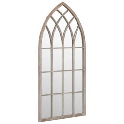 Berkfield Home Garden Mirror Sand 70x30 cm Iron for Outdoor Use in Cream - thumbnail 2