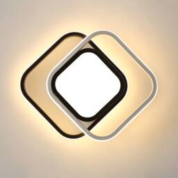 Pheashine Modern LED Ceiling Light, warm light 3000K, 26cm long, Indoor Use 32W in Black - thumbnail 5