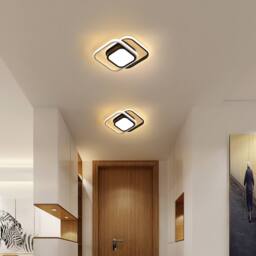 Pheashine Modern LED Ceiling Light, warm light 3000K, 26cm long, Indoor Use 32W in Black - thumbnail 7