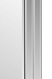 MirrorOutlet Luxford All Glass Bevelled Wall Mirror 100 x 70 CM in Silver - Size: 1 Pack - thumbnail 4